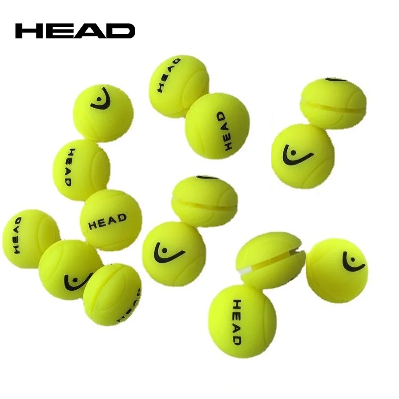 Cabeça-Tênis Racket Shock Absorber, Silicone, Amarelo Amortecimento de Choque, Alta Qualidade, Acessórios Originais, Novo, 2 Pcs, 30Pcs