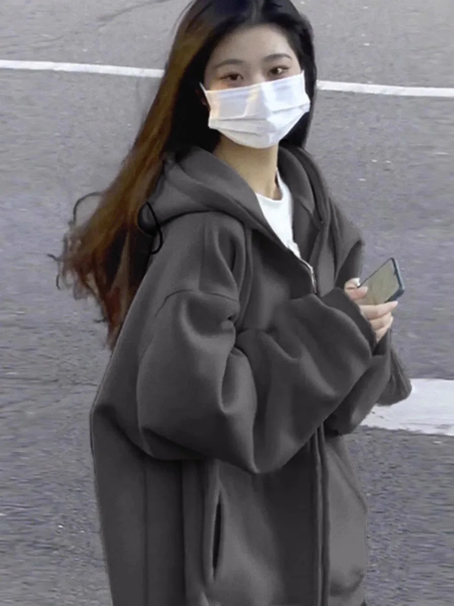 기모 후드티 여성용 단색 한국 스타일 기모 후드 여성용 단색 한국 스타일 후드티 스웨트셔츠 후드티 스웨트셔츠 후드티