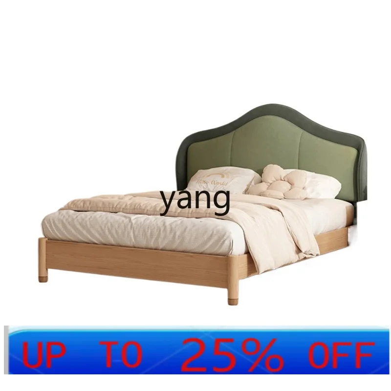 

LTT Children's Bed Bedroom Bed Modern Minimalist Solid Wood Bed