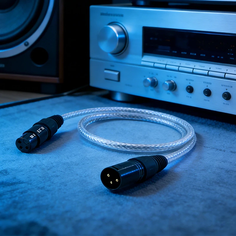 

HIFI XLR audio cables, XLR male and female cables are suitable for karaoke microphone sound cannon cables and stereo XLR plugs