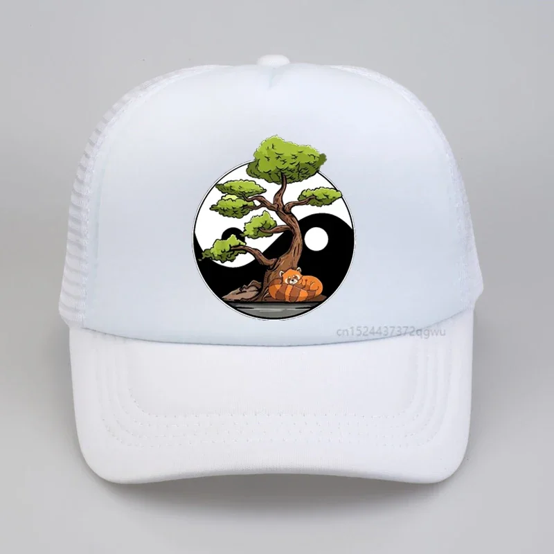 Yin Yang Bonsai Tao Taoism Spiritual Zen Meditate men women hat Cool Summer Golf Dad Baseball Cap Hip Hop Mesh Trucker Hat