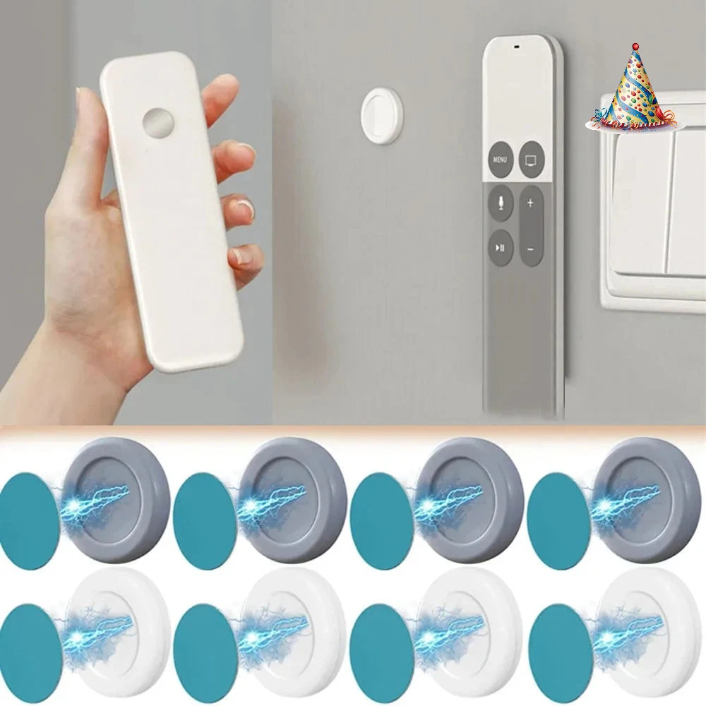 

Household storage hook 6P magnetic hook wall mounted strong magnetic remote control invisible bracket key refrigerator sticker s