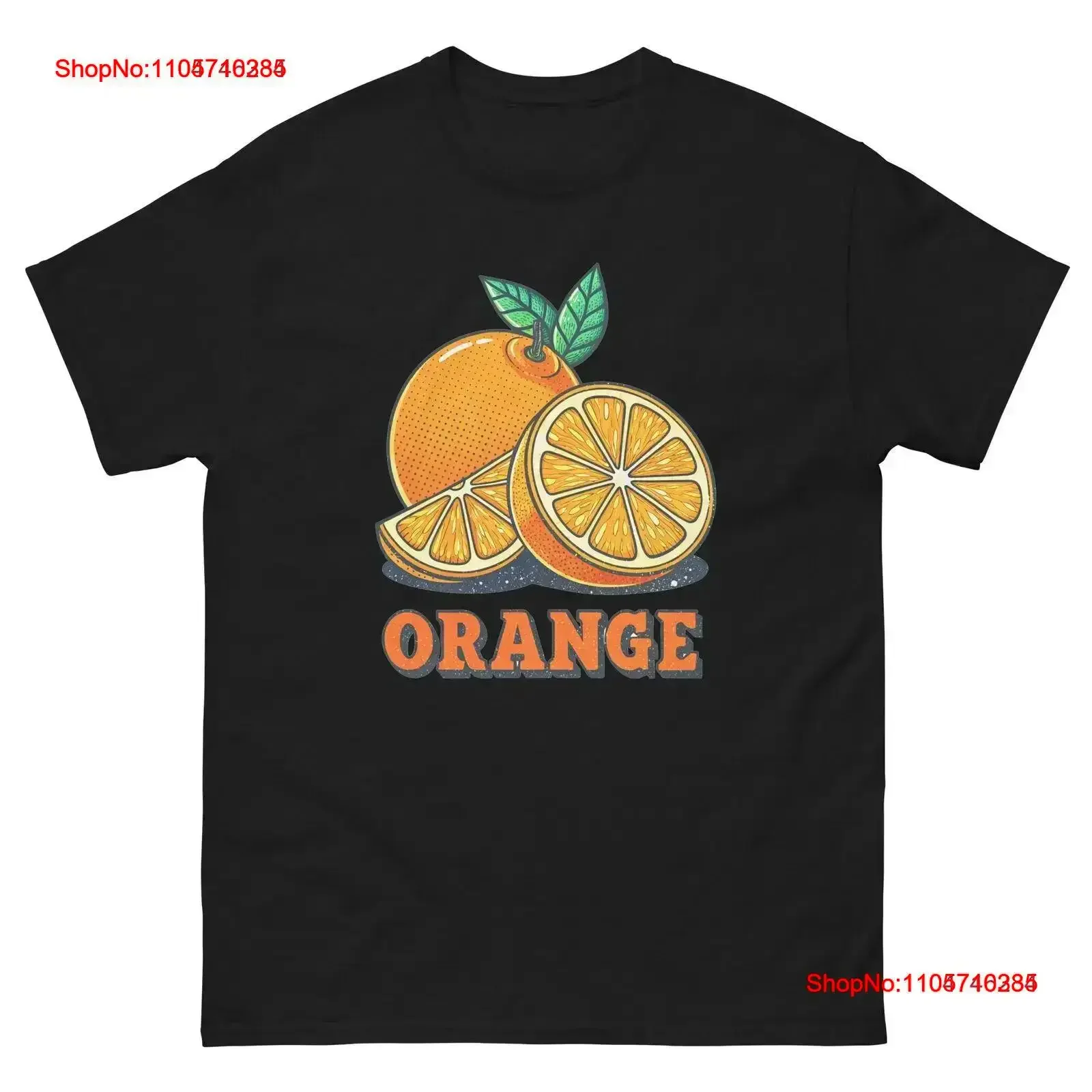 Orange Fruits Vegetables Fresh Food Groceries T Shirt vintage Washed Breathable Stretched Comfortable homme vintage Washed