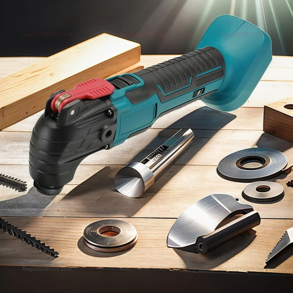 Electric Cordless Oscillator, Home Pruning Saw Multi-function Trimmer/Shovel/Cutting Saw Tools For 18V/21V Makita Battery