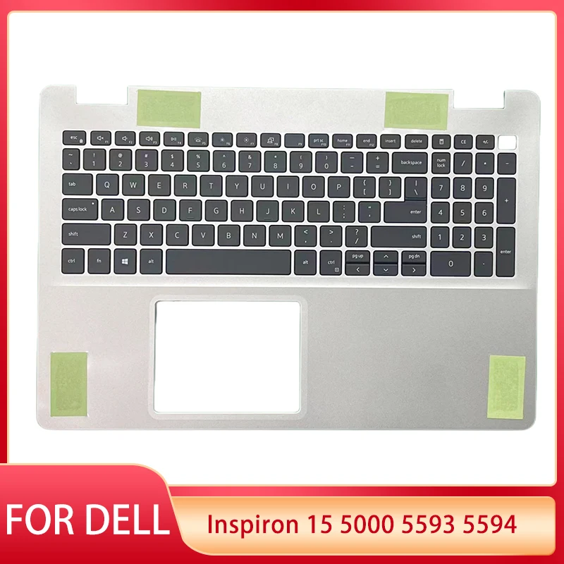 

NEW For Dell Inspiron 15 5000 5593 5594 Laptop US Keyboard Palmrest Upper Case 0V5JHC 07G0RN