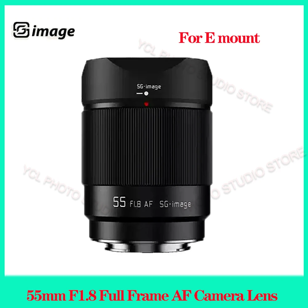 SGimage 55mm F1.8 Full Frame AF Camera Lens For E mount Large Aperture Auto Focus Lens For SONY A6400 A6500 ZV-E1 NEX-7 A7RM4