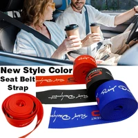 4 piezas nuevo cinturón de seguridad de coche correas de cinturón de seguridad Nylon 3,6 M Universal coche de carreras modificado cinturones de seguridad de asiento arnés correa con logotipo