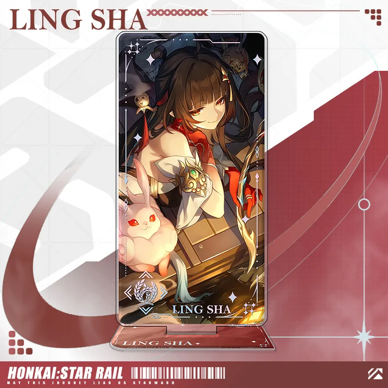 Gra Star Rail Light Cones 16cm Stand Peripherals Figure Standee Desktop Ornament FeiXiao JiaoQiu Firefly LingSha Yunli Robin