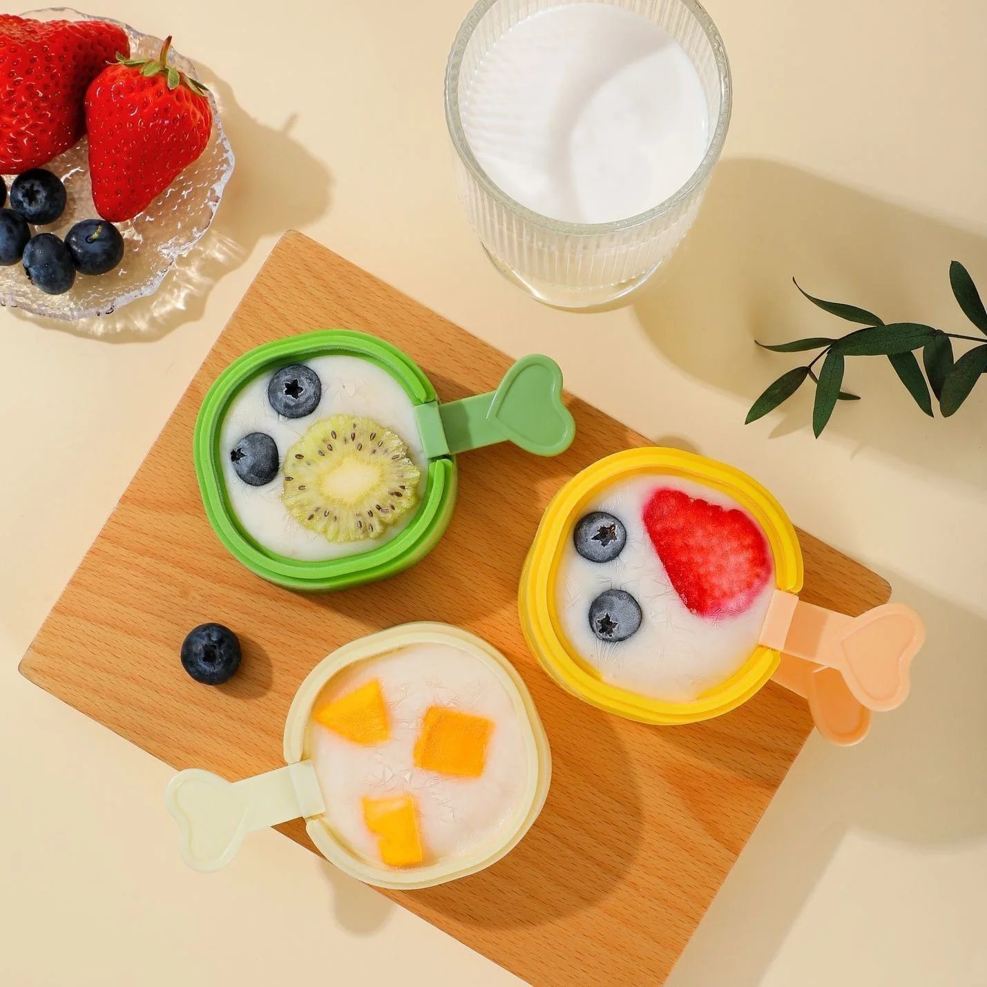 Portable Ice-Pop Making Mould Kids Homemade Popsicle Multipurpose Quick Frozen Ice Grid Mini Popsicle Mold