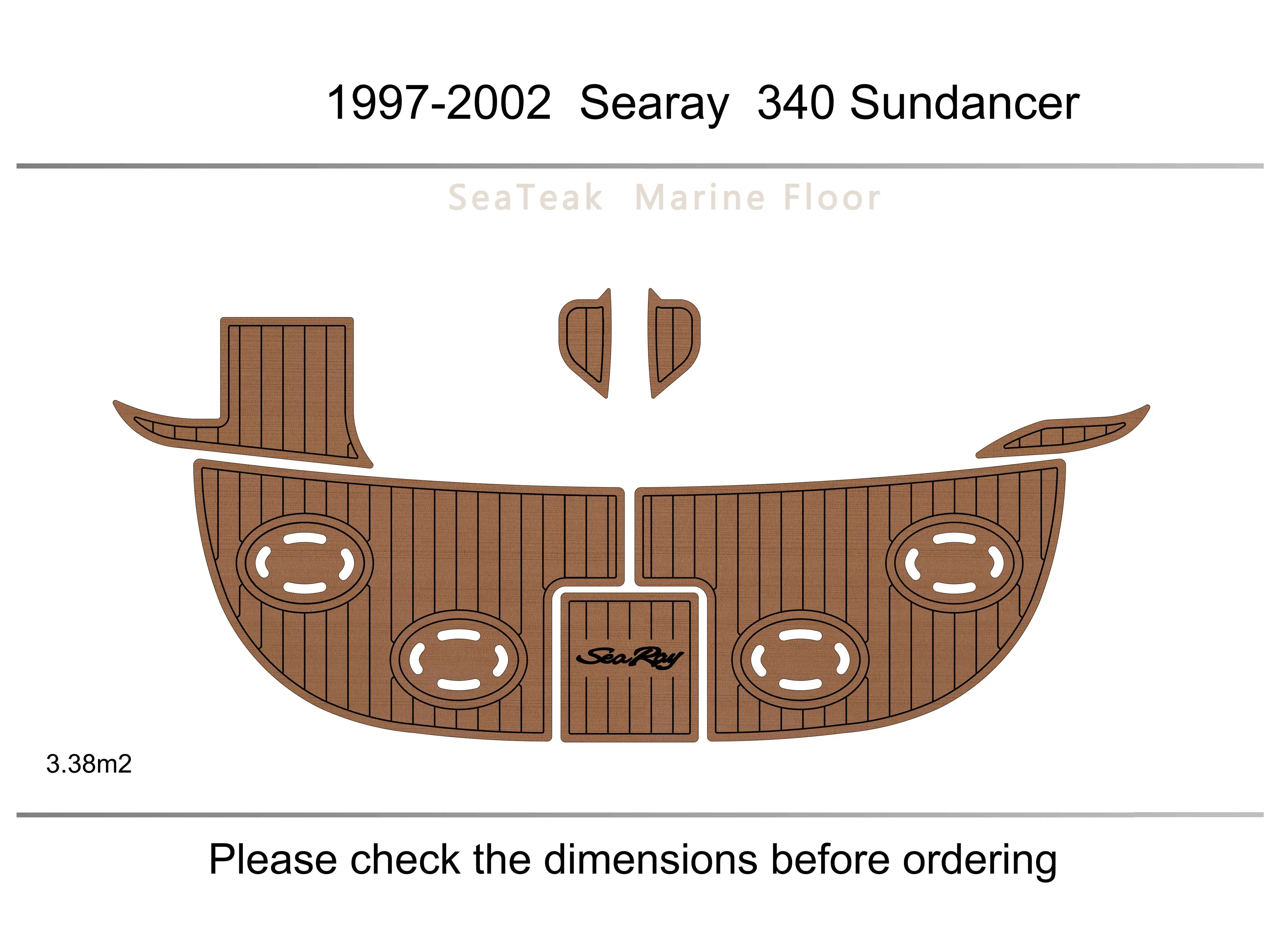 2000 Sea Ray 340 Sundancer   platform 1/4