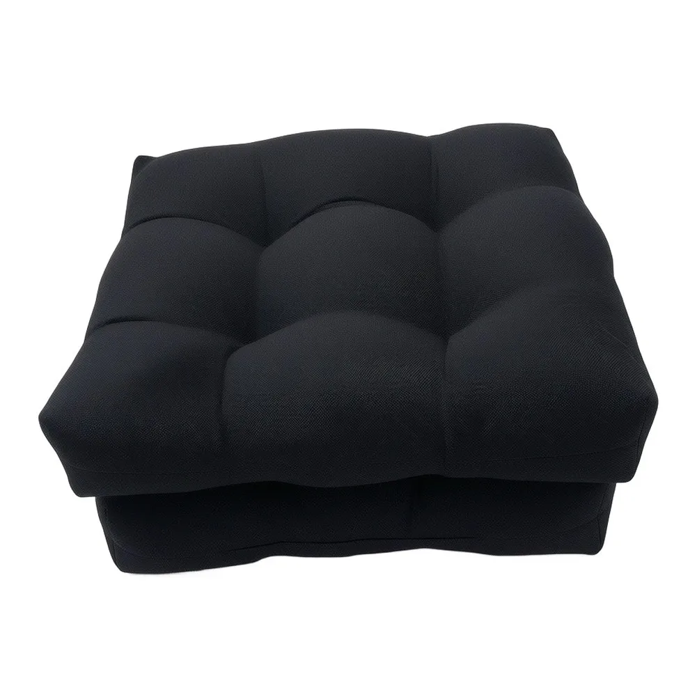 2PCS Waterproof Tufted Outdoor Chair Cushions with Elastic Filling for Patio Wood Aluminum Wicker Rattan 19 x 19 x 5 Inches