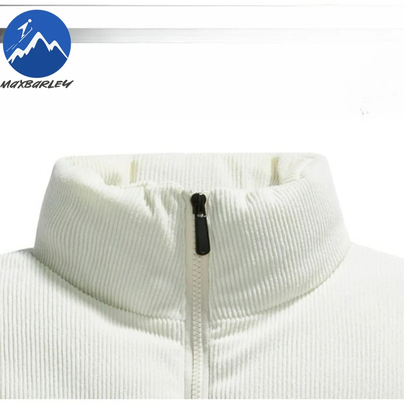 Maxbarley Plus Size Male Gilet Corduroy Camping Warm Sleeveless Coat Luxurious Snow Comfort Lightweight Autumn Winter Waistcoat