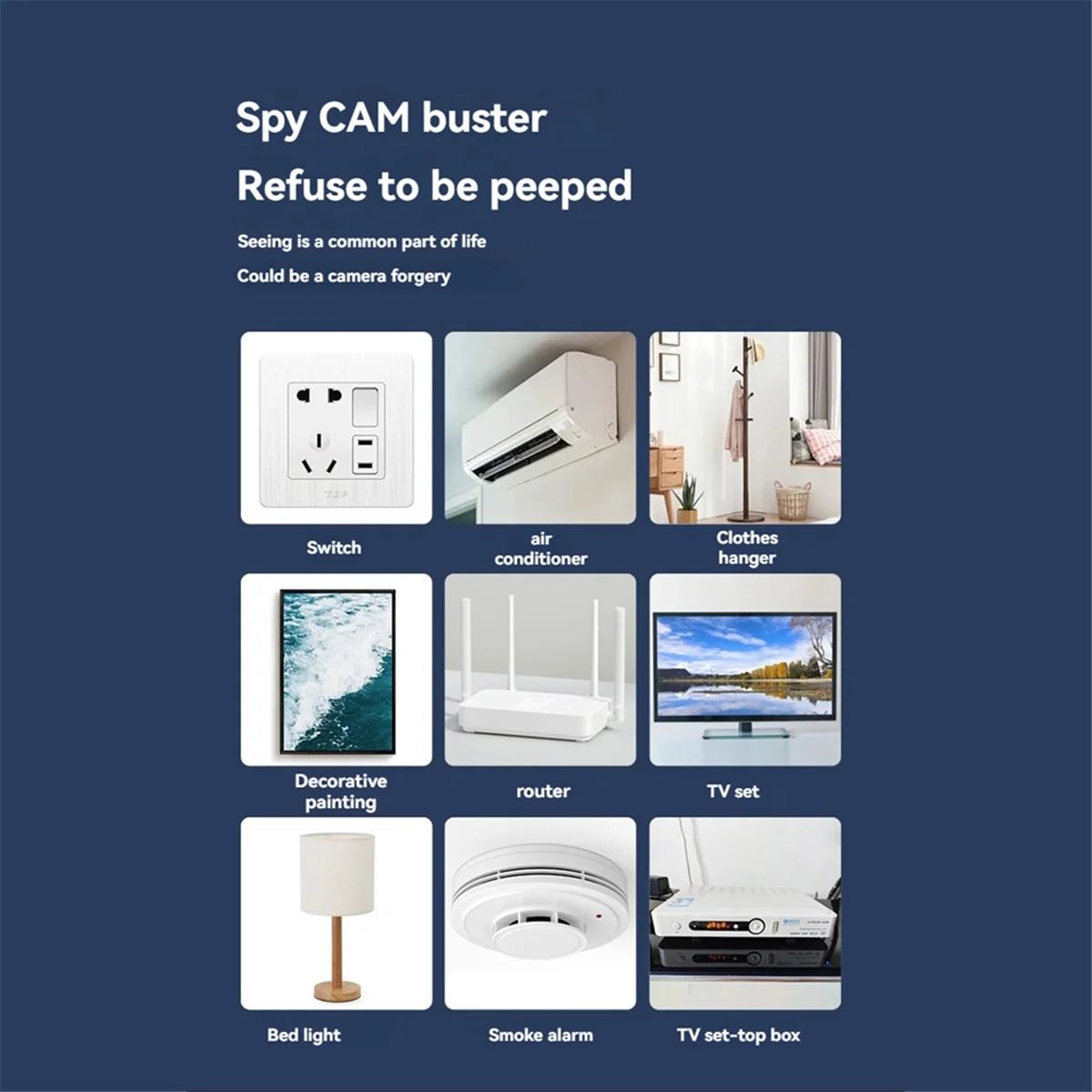 

ABJZ Hidden Camera Detectors Camera Detector for Meeting Rooms, Camera Finder Locates Hidden Camera with Infrared Light