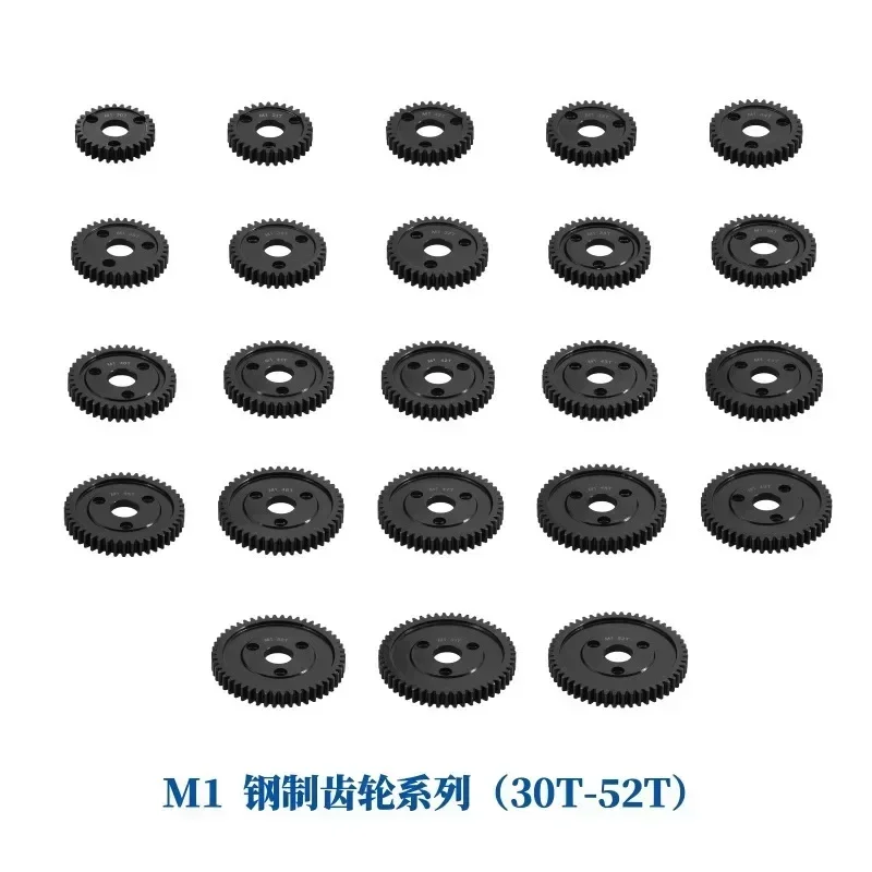 M1 Staal Tandwiel 30T 31T 35T 40T 42T 46T 50T 52T Hoofdtandwiel voor Trxs ARRMA HPI HOBAO LOSI RC Auto Upgrade Onderdelen