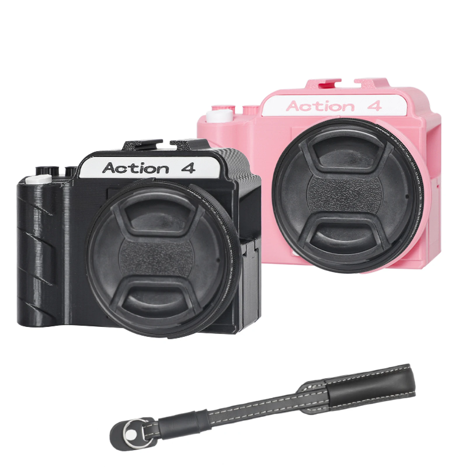 

Camera Street Grip Vlog Holder Combo Camera Grip Holder for DJI Action 5 Pro/4/3 Grip and UV Filter Lens Cap and Wrist Strap