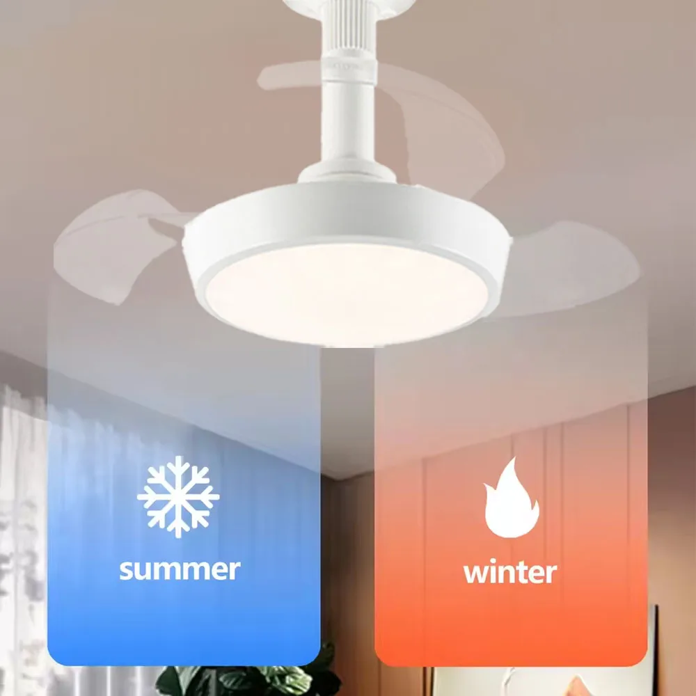 

Modern Ceiling Fan (With Lighting) Silent LED Dimmable Ceiling Fan (With Remote Control) for Bedroom Study Dining Room