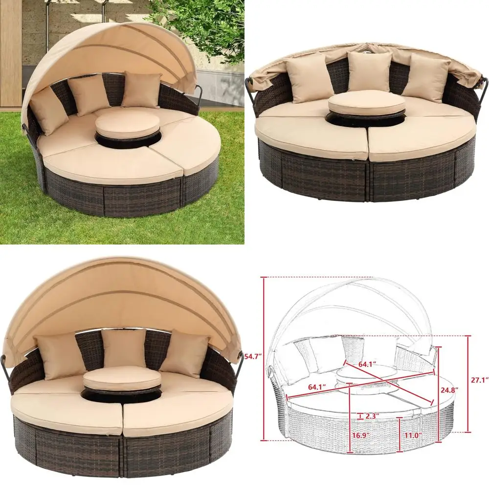 7-piece cast aluminum patio furniture, patio dining set for 6 include 59