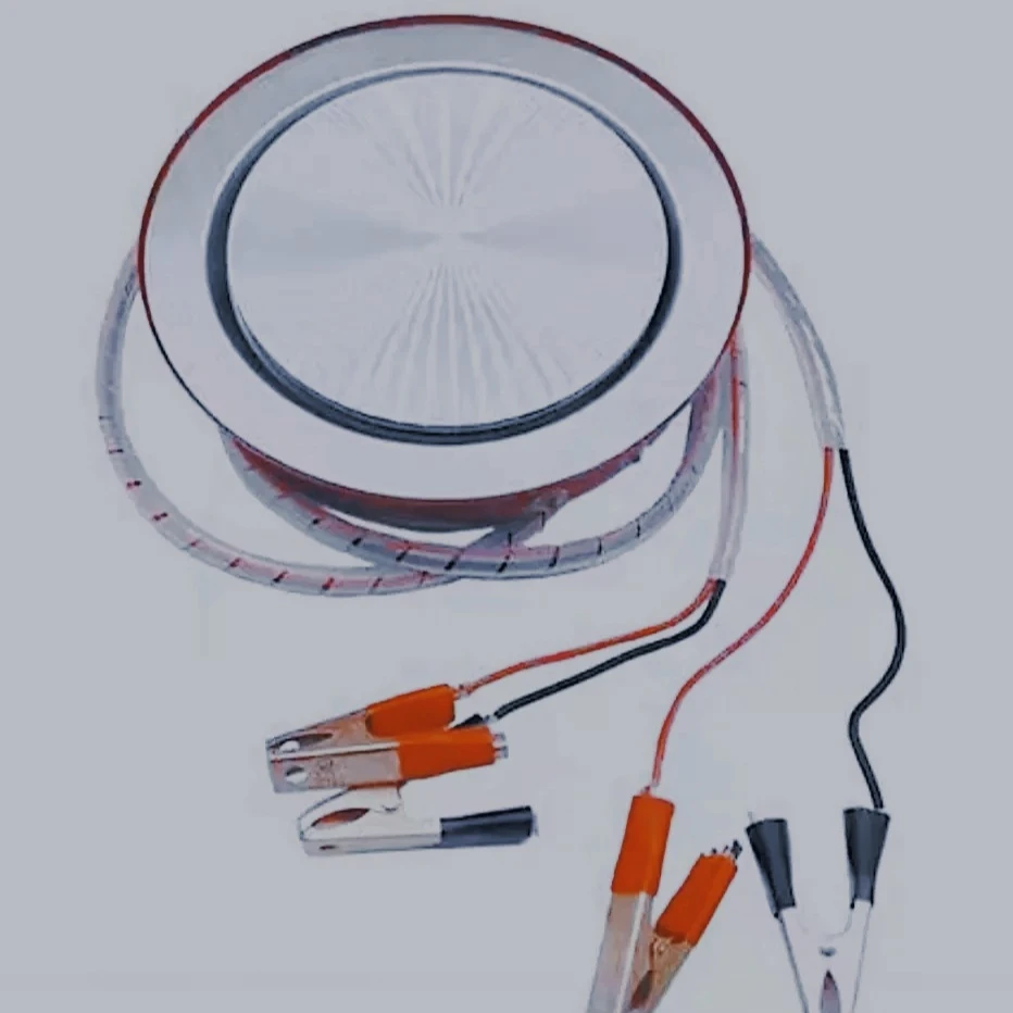 

Outdoor self-driving cooking solution: 12V battery directly connected to the portable pot easy to cook noodles/boil water eggs