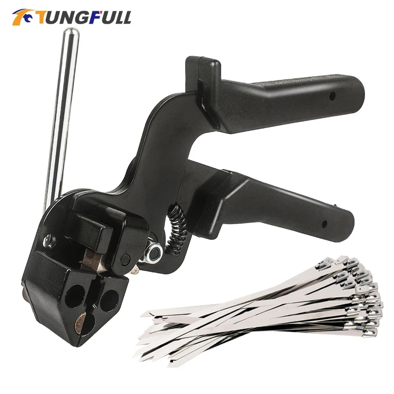 

Cable Tie Plier Multi-Purpose Locking Cable Metal Tie Automatic Tension Self-Locking Ties Bundle tool Fastening Tool