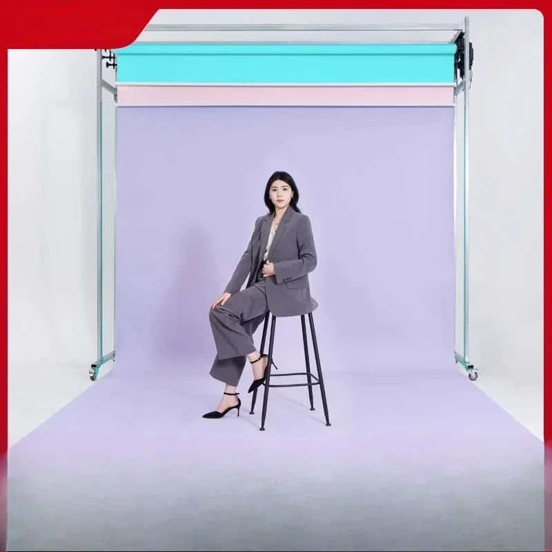 Photography background shaft gantry frame Electric background frame Pulley Photography background Scroll holder Pulley