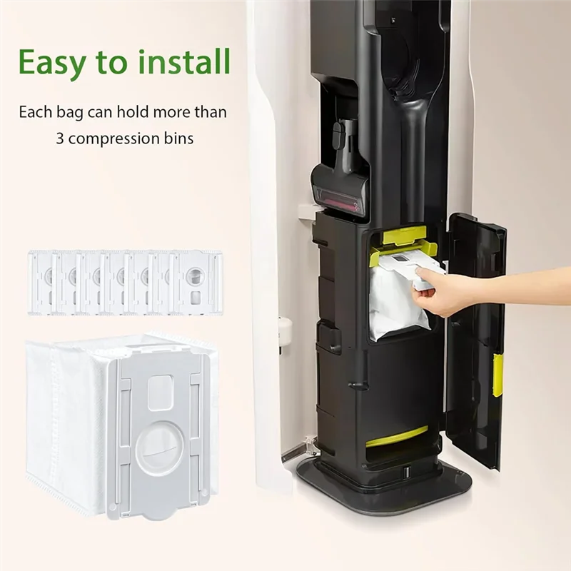 A26F-8Piece Vacuum Dust Bag Replacement Parts For  Cordzero All-In-One Cordless Cleaner, Dirt Disposal Vacuum Replacement Bags