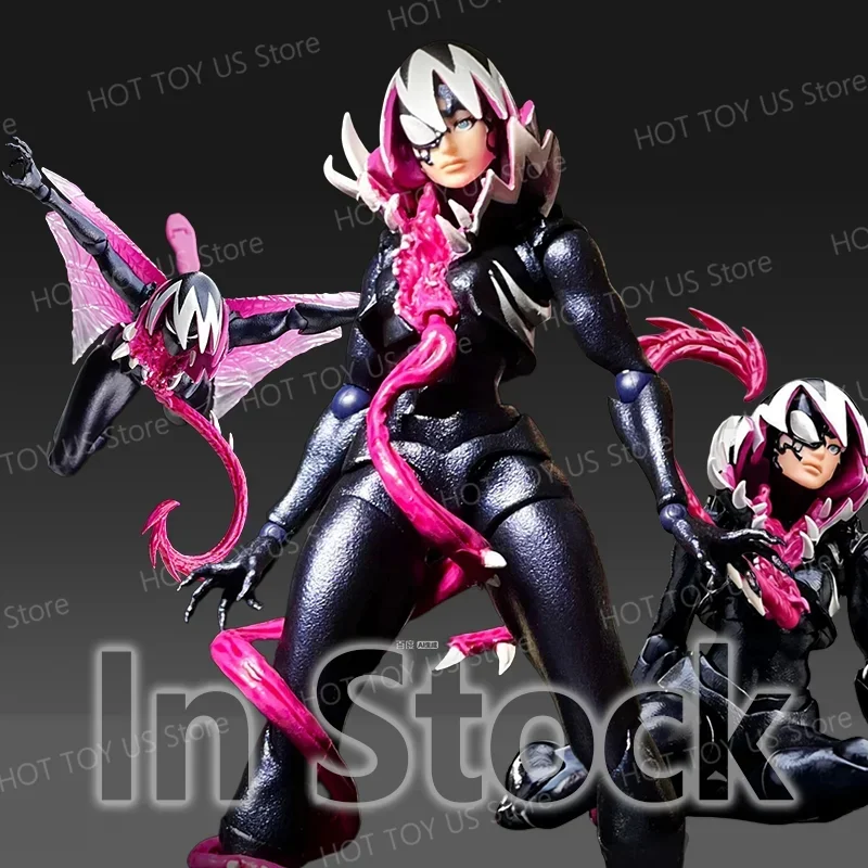 

НОВАЯ фигурка KO Symbiote Gwenom | Kaiyodo Revoltech Удивительные Ямагучи | Неомизированная аниме-модель Гвен Стейси в подарок