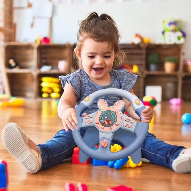 Steering Wheel Toy Interactive Driving Learning Toy Driving Educational Toddler Interactive Musical Toy With Light And Sound For