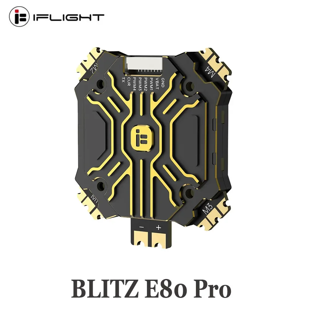 IFlight BLITZ E80 Pro 4-IN-1 ESC (G2) with 35x35mm Mounting Holes for RC FPV Racing Drone