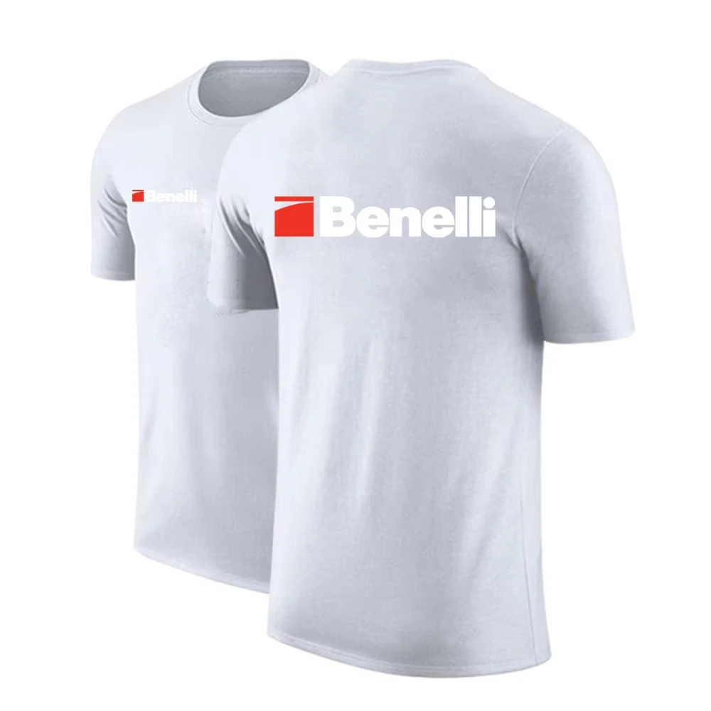 Hot BENELLI  Logo Men Summer T-shirt Printing Comfortable Casual Breathable Cotton Graphic Printing High-end Luxury Unisex Style