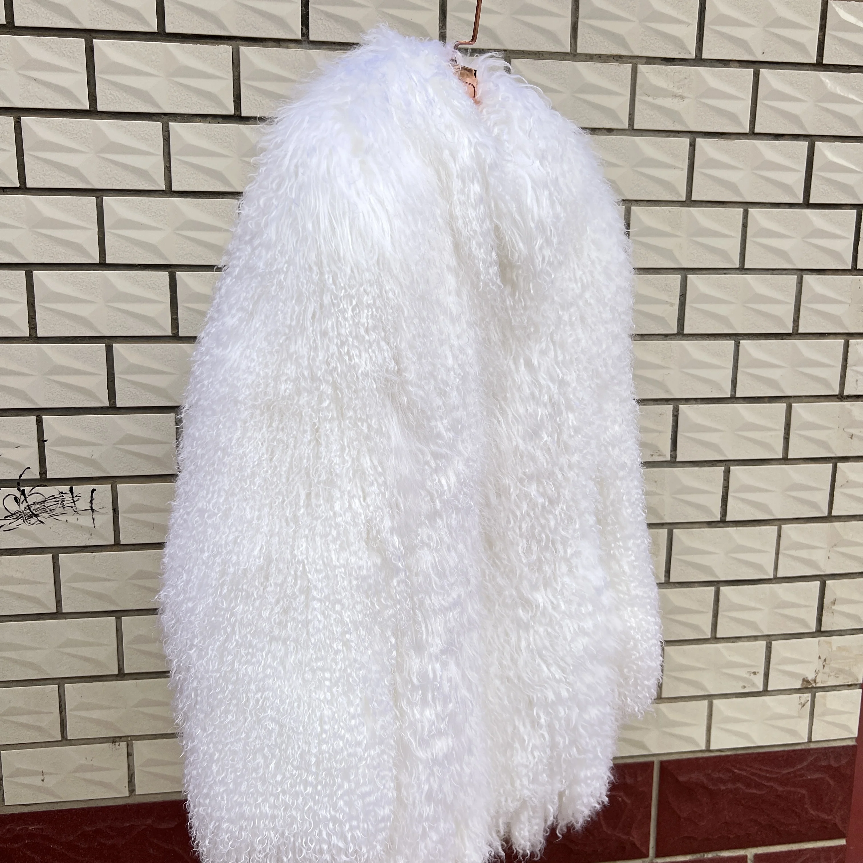 신상 겨울용 100% 몽골 양가죽 스탠드 칼라 재킷 여성용 겨울 코트 고품질 양가죽 코트