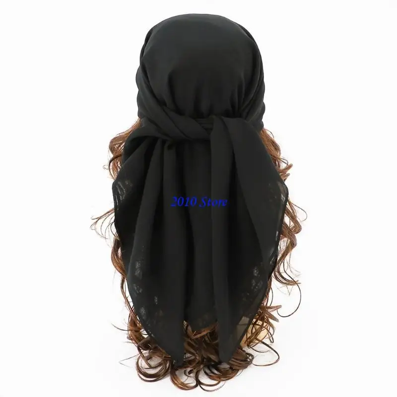 F3MF Morbido Sciarpa quadrata Abbigliamento da ufficio Foulard Versatile Fazzoletto da collo alla per