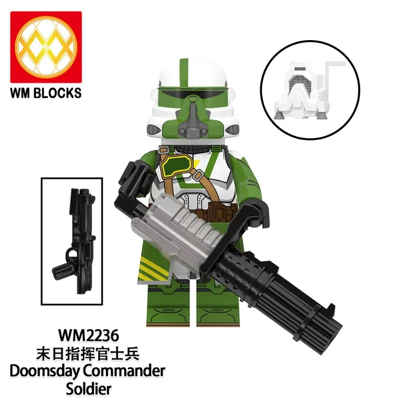 

WM6125 TV movie Planet series Doomsday commander soldiers assembled figurine building block toy bags wholesale