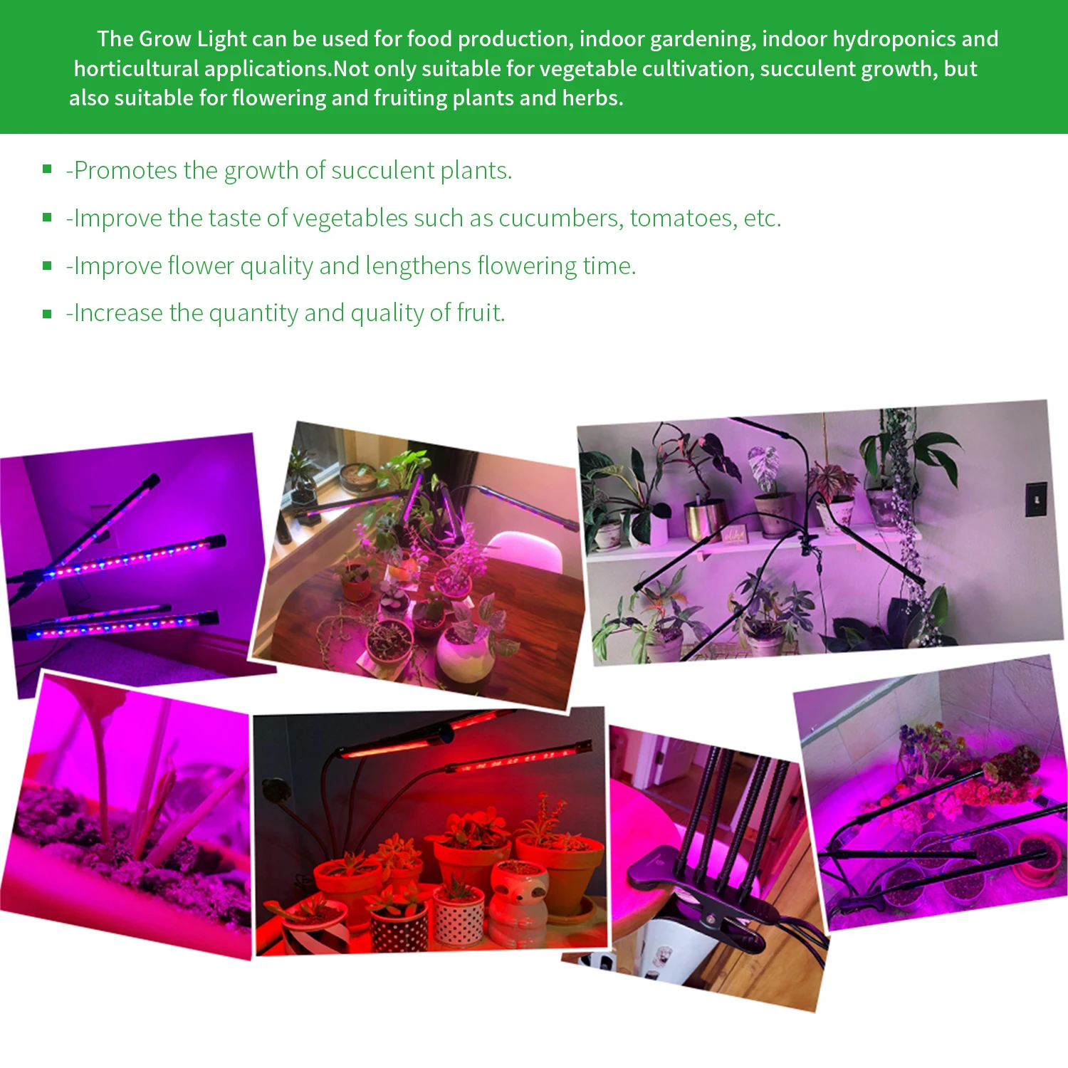 USB-LED-Pflanzenwachstumslicht für den Innenbereich, Garten, 10 dimmbare Stufen, Wachstumslicht, volles Spektrum, Timer-Einstellung, Hydrokultur-Gewächshaus, 3 Stunden/9 Stunden/12 Stunden – Detail 9