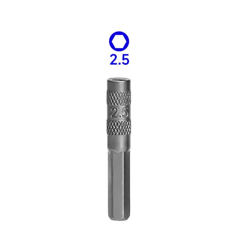 2.5mm 3mm 3.5mm 4mm 4.5mm 5mm 5.5mm 6 Points Hex Socket  H4 Hexagon Shank Nut Driver Part for Car Repairing