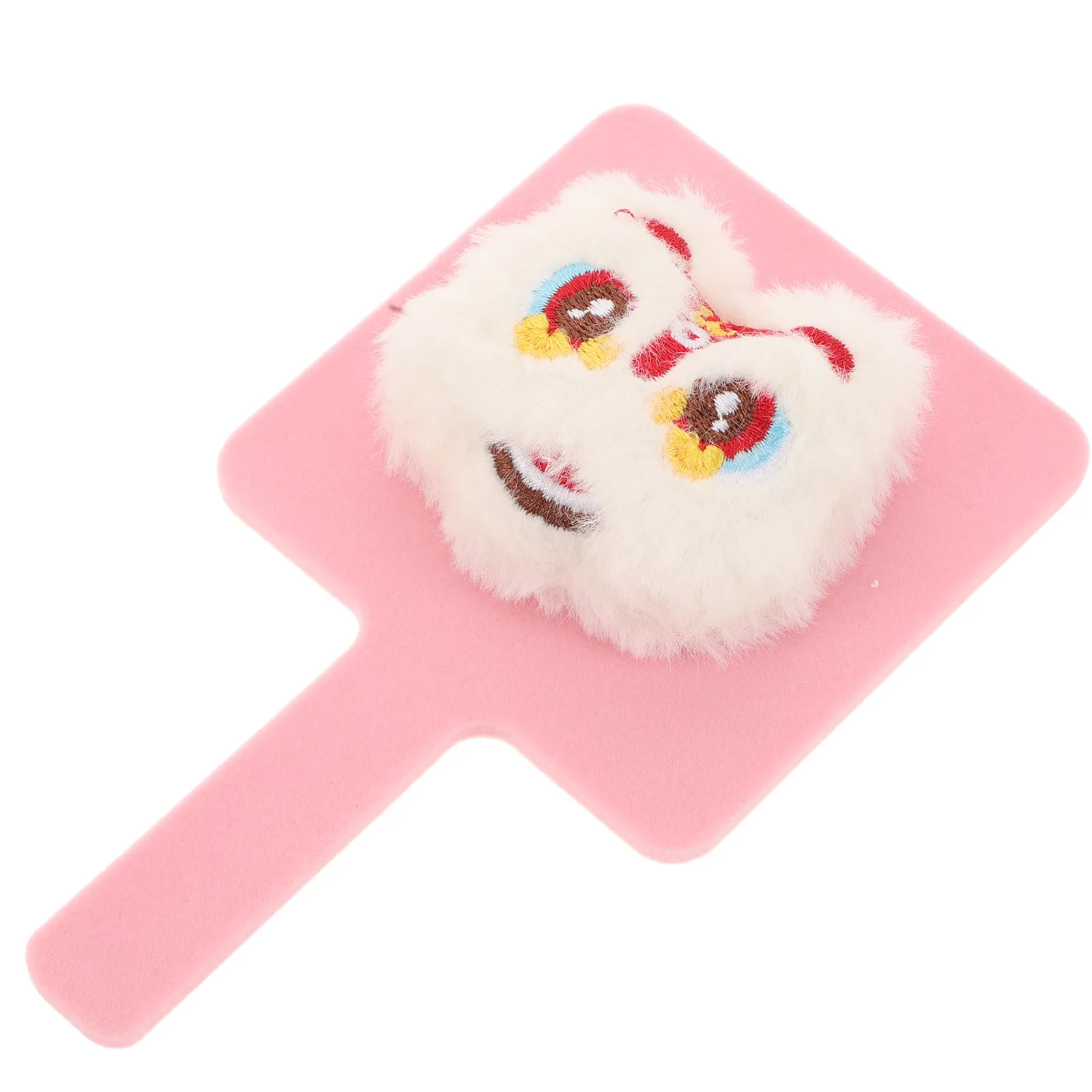 

Portable Hand Mirror with Handle Small Compact Cute Cartoon Lion Mirror High Definition Surface for Makeup Travel Daily Routine