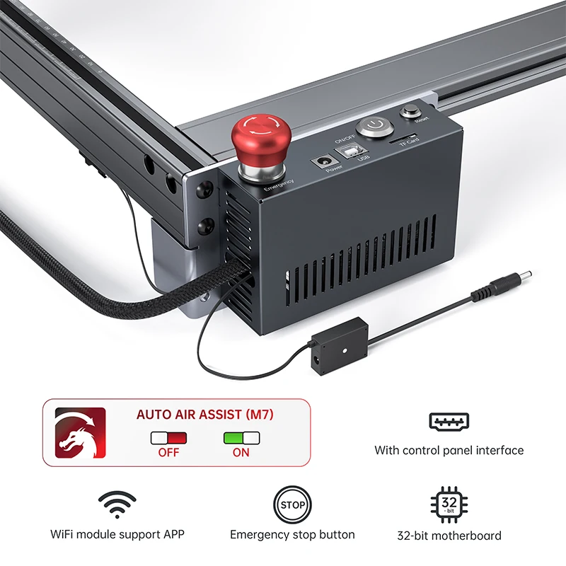 Atomstack AIC1 scatola di controllo automatico a Gas Wifi controllo App Offline per Lightburn per A5 X7 A10 S10 X20 S20 A20 X30 S30 Pro