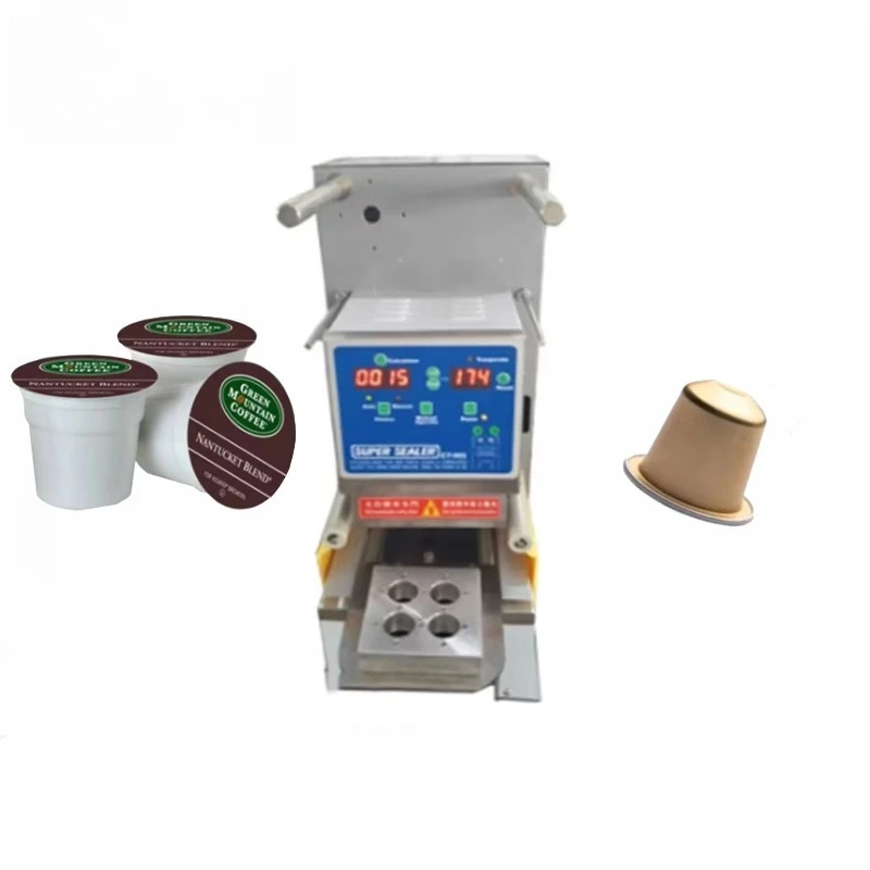 

Semi-auto Coffee Machine for Sale Coffee Filling Sealing Machine Coffee Cup Yogurt Milk Sealing Machine