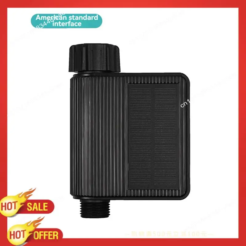 B47C Tuya 스마트 홈 Wifi 시간 제한 관개 워터 밸브 IP65 황동 입구가있는 방수 태양 광 발전 Irrigator US 인터페이스