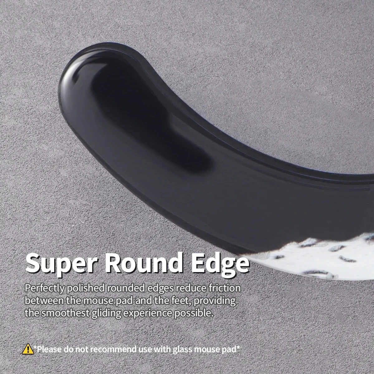 UCONS Durable Glass Mouse Skates for Logitech G305/G304 G502X Smooth Mouse Feet 2.5D Curved Design Game Mouse Pads