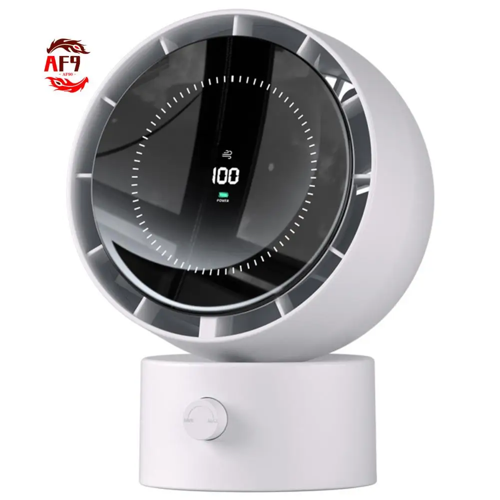 AF90-Desk Fan, Small Oscillating Fan, Table Air Circulator Fans For Bedroom, Rechargeable Battery Operated Fan