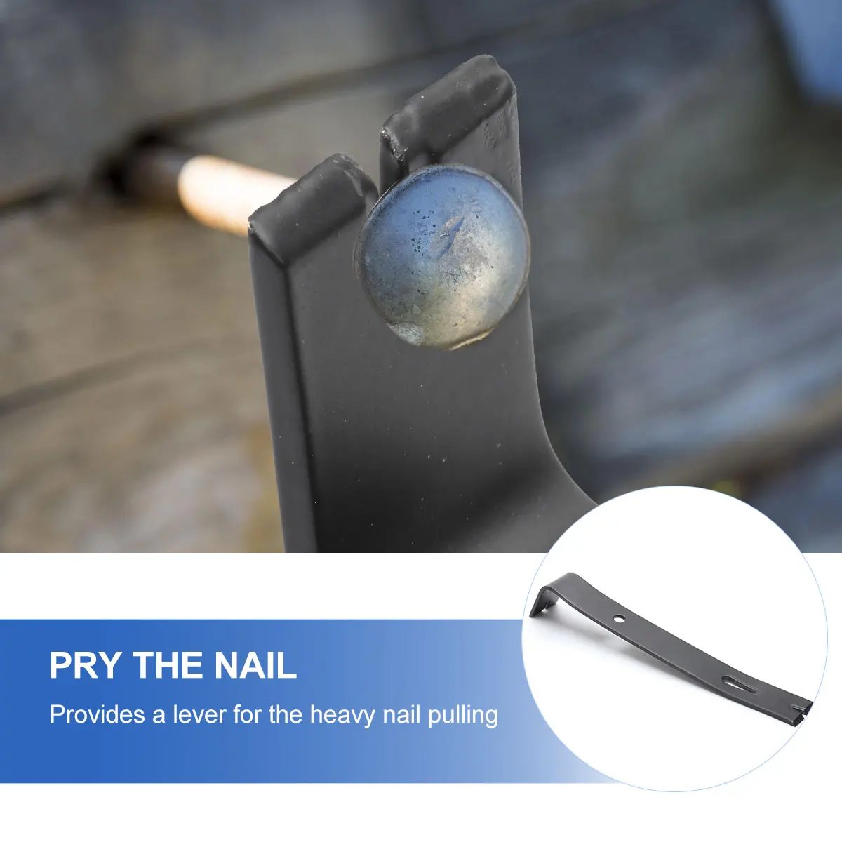 

Carbon Steel Nail Puller Staple Remover Lightweight Compact Office School Woodworking Tools Black Pocket Scraper Practical Quick