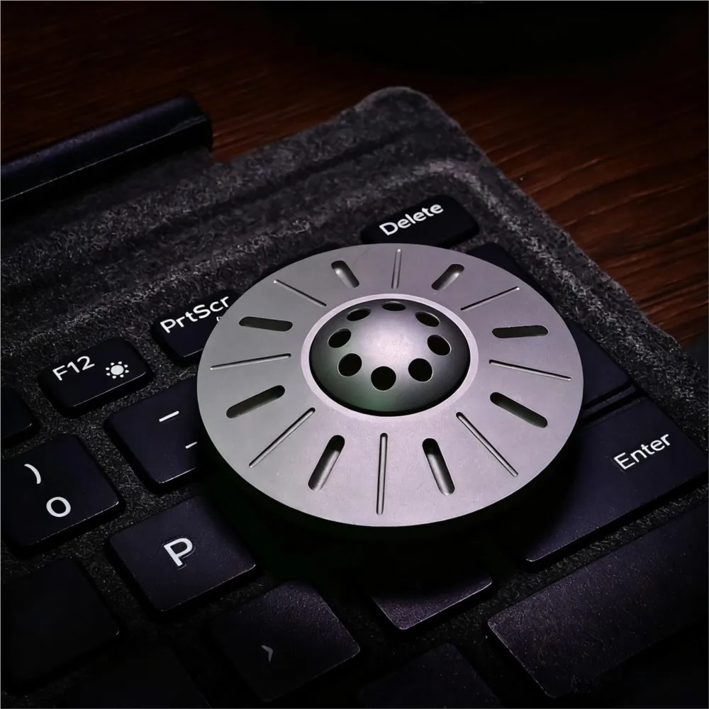 MCZHI EDC UFO Mini Fidget Spinner Fidget Toys Adults Metal Stress Relief Toy Anxiety Toys Office Desk Accessories