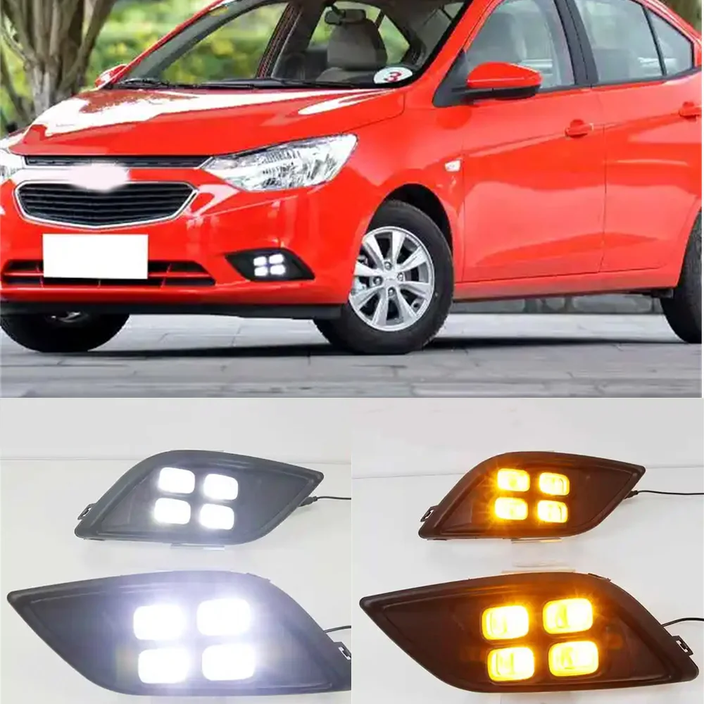 

For Chevrolet Sail 2014 2015 2016 2017 Daytime Running Lght led Front Fog Lamp Drl 12V Daylight