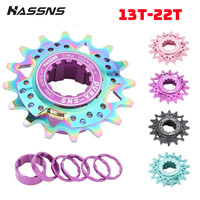 HASSNS kit single k7 13T-22T single speed conversion kit Suitable for 8 9 10 11 speed HG single bike kit for Soil Slope Truck