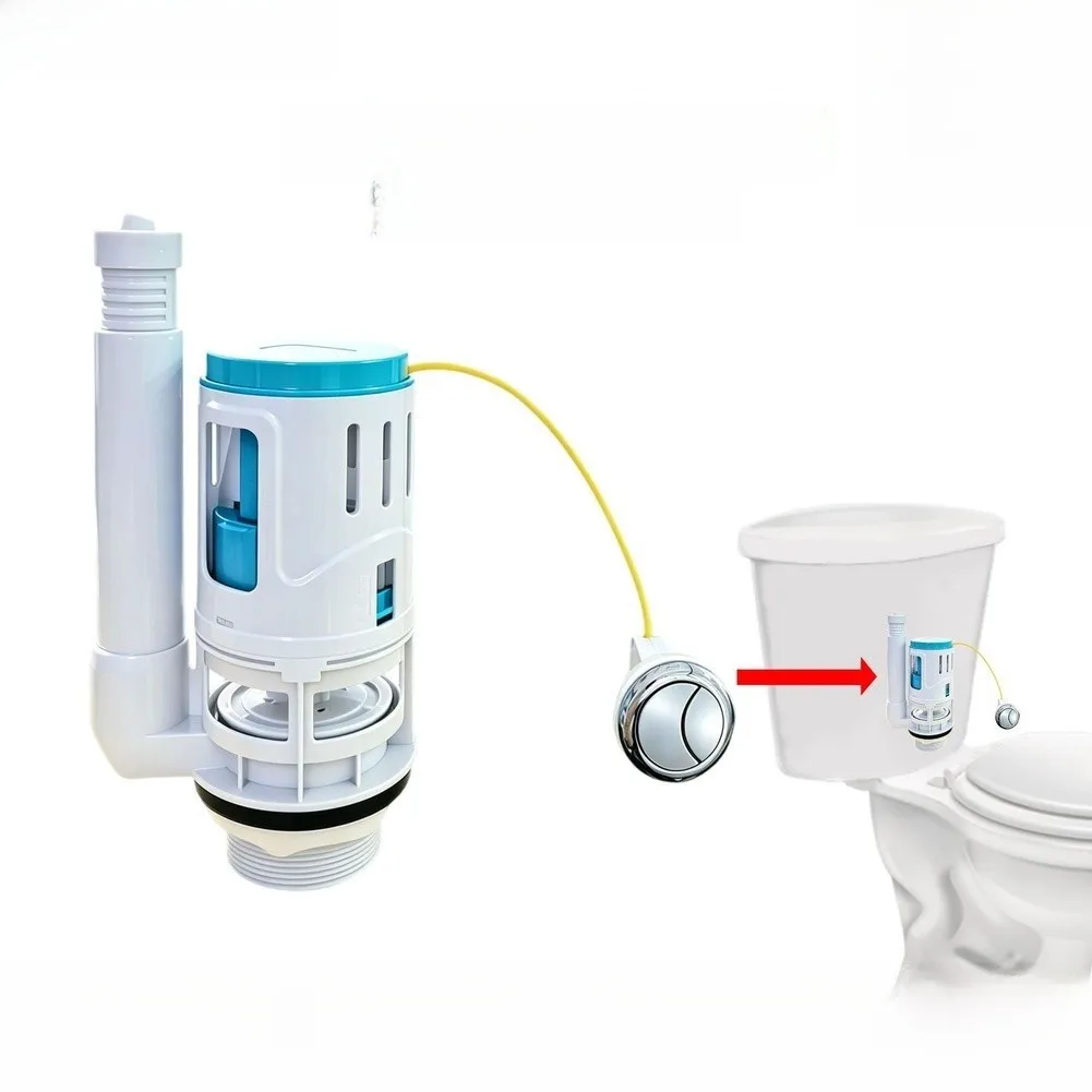 Cable Dual Flush Valve Toilet Cistern Mechanism Water Saving Dual Flush System Toilet Water Outlet Valve Flush Cistern Valve