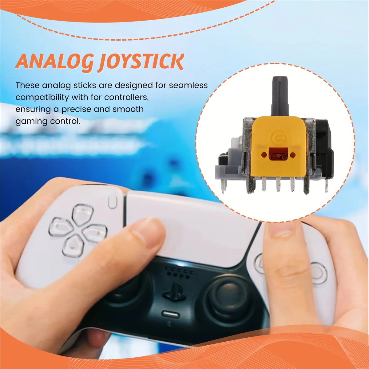 

50Pcs for Xbox Game Console Joystick Sensor Module Potentiometer Hall Effect 3D Joystick Module Analog Stick-ABRJ
