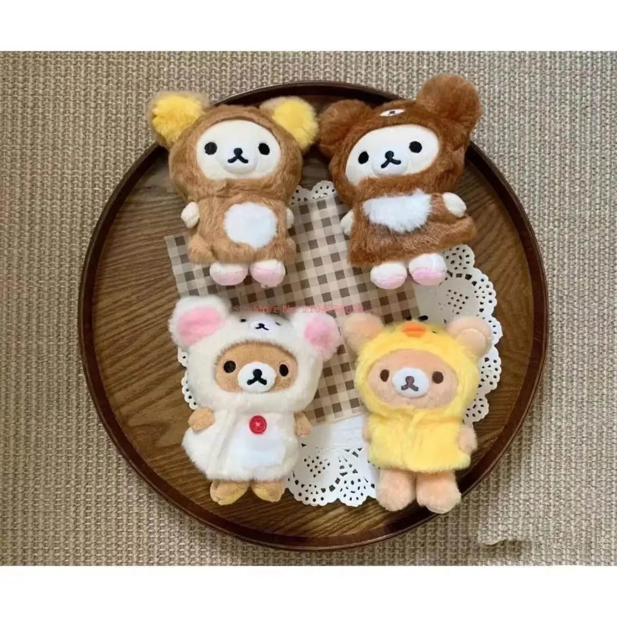Cape de poupée japonaise Kawaii Rilakkuma de 10cm, accessoire de vêtements de poupée en fourrure mignonne pour poupées Rilakkuma Ss de 10cm, article de jouet populaire