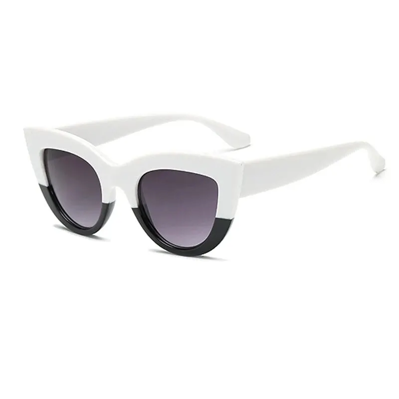 Neue europäische und n Retro Cat-Eye Sonnenbrille weibliche Gesichts rasur Sonnenbrille