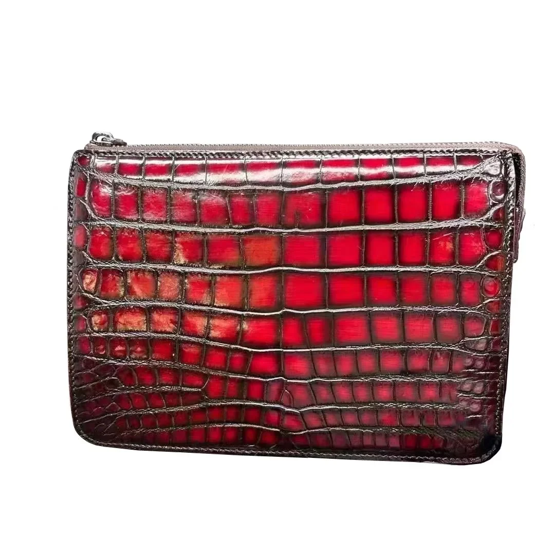 

Chue мужская сумка-клатч мужская крокодиловая кожа нена кисть цвет крокодил мужская мода