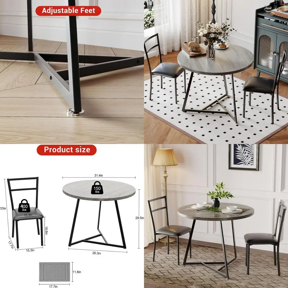 

Набор обеденных столов на 2 человека, деревянный кухонный стол и стулья из 2 шт. с мягкими стульями, набор круглых кухонных столов, обеденный стол из 3 предметов